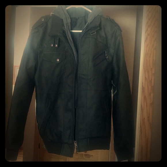 Denzel Rucker's Jacket R Denzel | Jackets & Coats | Mens Large Leather Jacket With Hood | Poshmark
